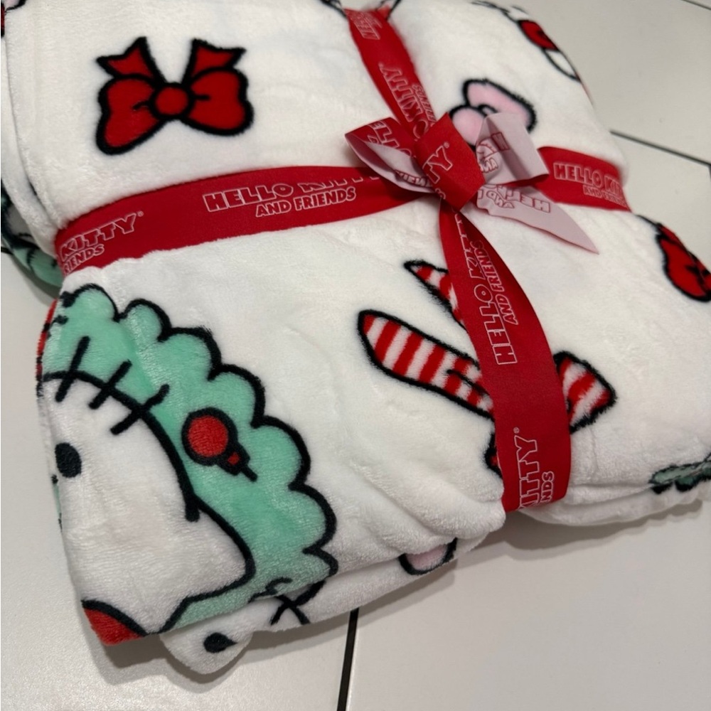 Viral Hello Kitty Christmas Twin Size Blanket